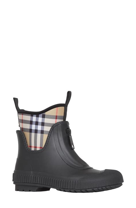 flinton check waterproof rain boot burberry|BURBERRY .